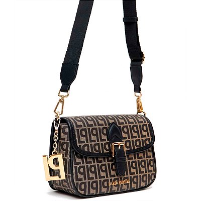 Bolsa Shoulder Lança Perfume Monograma Pr25 Preto Feminino