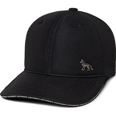 Boné Acostamento Lobo Metal Elanca Pr25 Preto Masculino