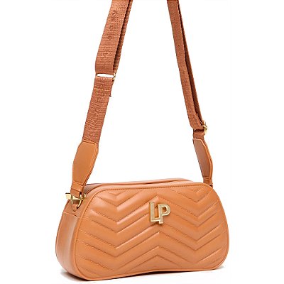Bolsa Crossbody Lança Perfume Matelasse Pr25 Marrom Feminino