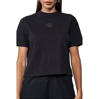 Camiseta Colcci Detail Pr25 Preto Feminino
