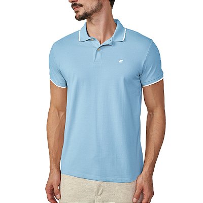Camisa Polo Colcci Logo Line Pr25 Azul Dusk Masculino