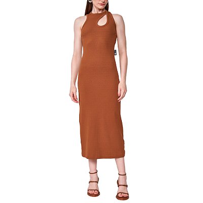 Vestido Colcci Slim Pr25 Marrom Drome Feminino