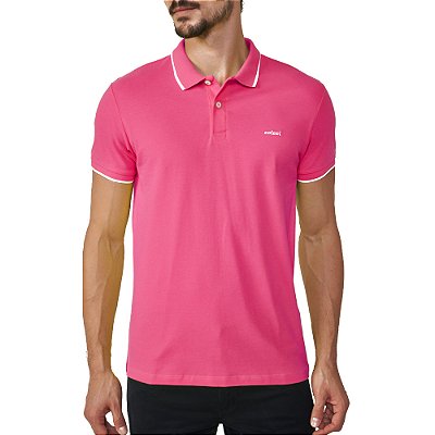 Camisa Polo Colcci Line Pr25 Rosa Deep Pink Masculino