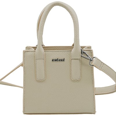 Bolsa Tote Colcci Texture Pr25 Bege Feminino