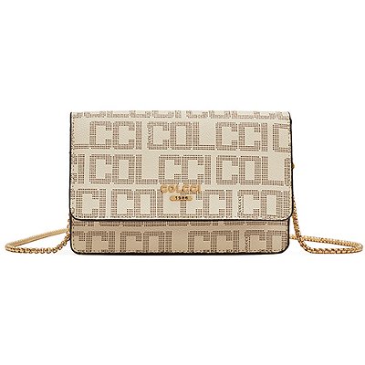 Bolsa Crossbody Colcci Monograma Pr25 Off White Feminino