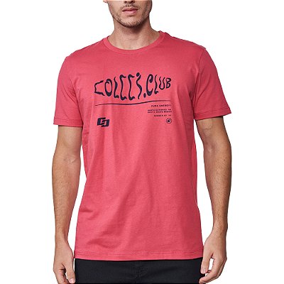 Camiseta Colcci Club Pr25 Vermelho Bloodmary Masculino