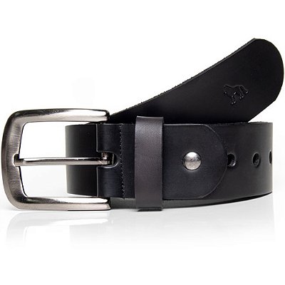 Cinto Couro Acostamento Classic Pr25 Preto Masculino
