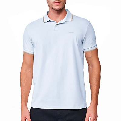 Camisa Polo Colcci 2 Lines Pr25 Branco Masculino