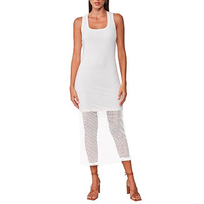 Vestido Midi Colcci Tela Pr25 Off White Feminino