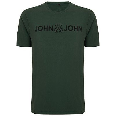 Camiseta John John Regular Basic In24 Verde Escuro Masculino