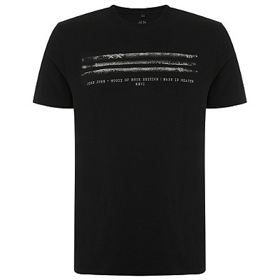 Camiseta John John Regular Drumstick In24 Preto Masculino