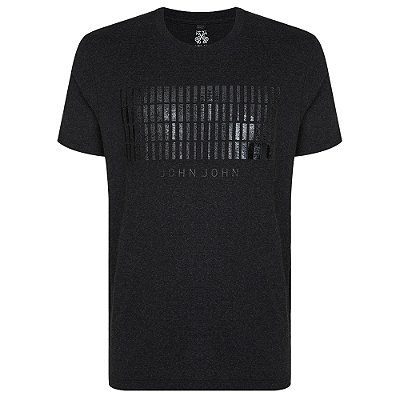 Camiseta John John Regular Dgtl In24 Cinza Mescla Masculino