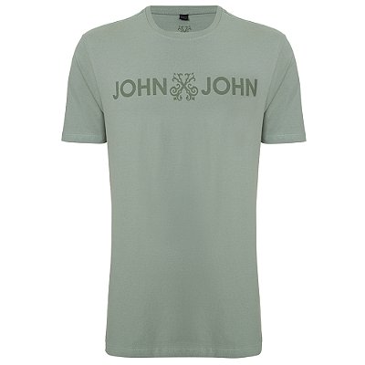 Camiseta John John Regular Basic In24 Verde Claro Masculino