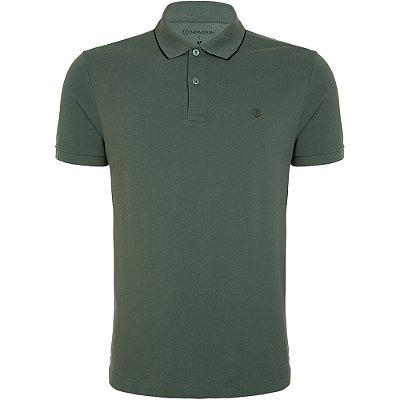 Camisa Polo Individual Basic Slim In24 Verde Masculino