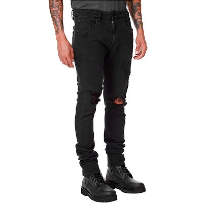 Calça Jeans John John Skinny Vancouver In24 Preto Masculino