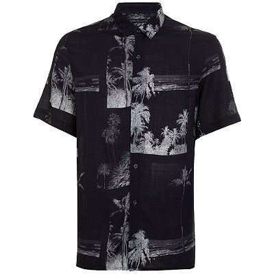 Camisa John John Night Palms In24 Estampado Masculino