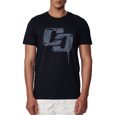 Camiseta Colcci Melted Ve25 Preto Masculino