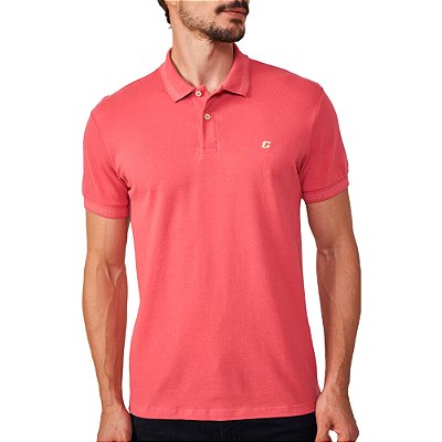 Camisa Polo Colcci Dots Pr25 Vermelho Bloodmary Masculino