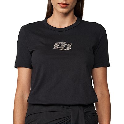 Camiseta Colcci Shine Ve25 Preto Feminino