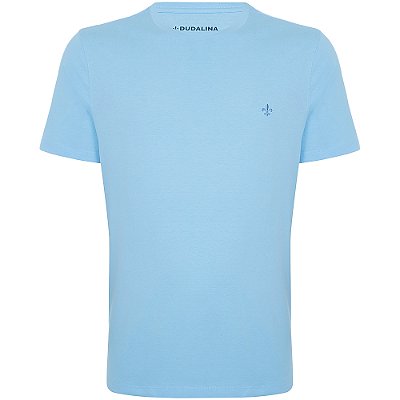 Camiseta Dudalina Essentials In24 Azul Claro Masculino