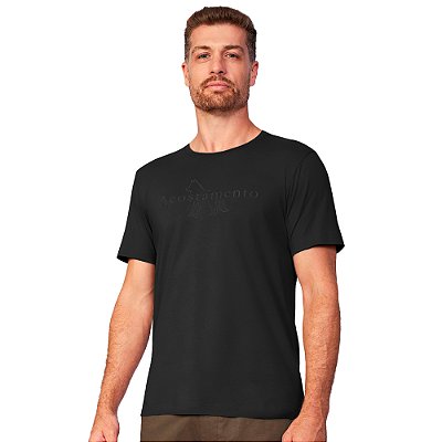 Camiseta Acostamento Casual Pr25 Preto Masculino