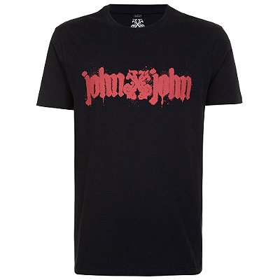Camiseta John John Regular Gothic In24 Preto Masculino