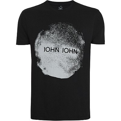 Camiseta John John Slim Moon In24 Preto Masculino