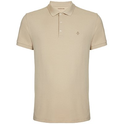 Camisa Polo Dudalina Essentials In24 Bege Masculino