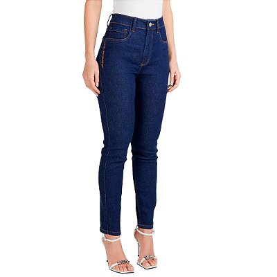 Calça Jeans Easy Lança Perfume Ankle Sh Ve25 Azul Feminino