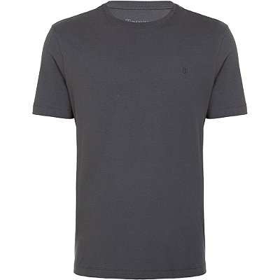 Camiseta Individual Moda Comfort In24 Cinza Escuro Masculino