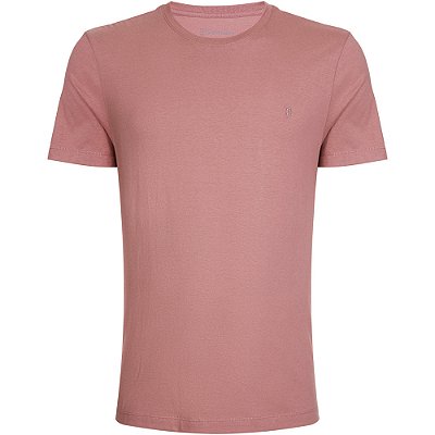 Camiseta Individual Moda Slim In24 Rosa Masculino