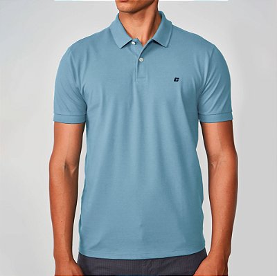 Camisa Polo Colcci Logo Ve25 Azul Dusk Masculino