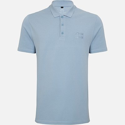 Camisa Polo John John Cannes In24 Azul Masculino
