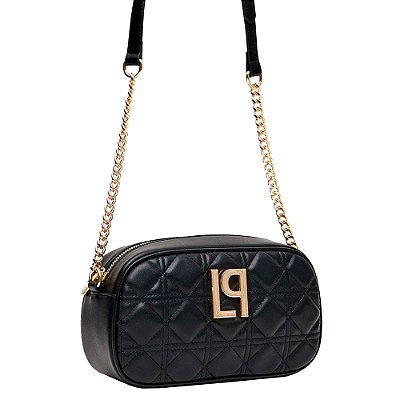 Bolsa Crossbody Lança Perfume Matelasse Ve25 Preto Feminino