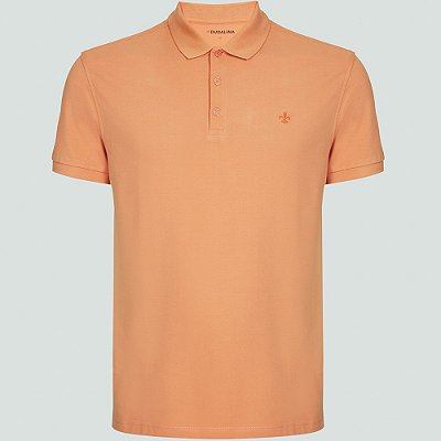Camisa Polo Dudalina Essentials In24 Laranja Masculino