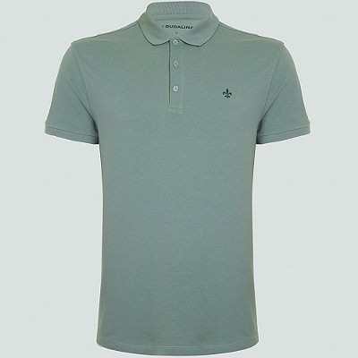 Camisa Polo Dudalina Essentials In24 Verde Claro Masculino