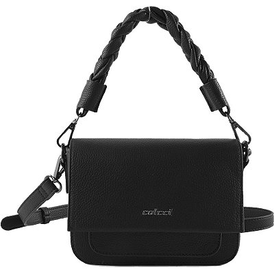 Bolsa Shoulder Colcci Trançado Ve25 Preto Feminino