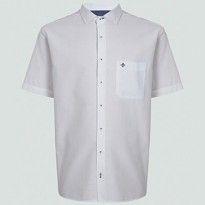 Camisa Dudalina Comfort Superfine Ve25 Branco Masculino