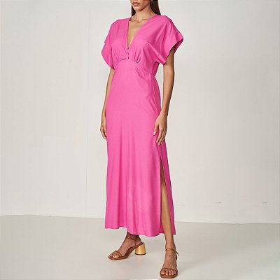 Vestido Colcci Decote Ve25 Rosa Feminino