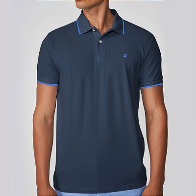 Camisa Polo Colcci Line Ve25 Marinho Masculino