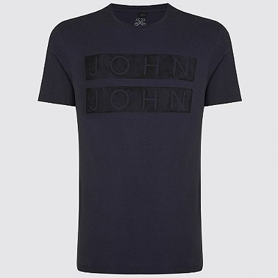 Camiseta John John Regular Plate In24 Azul Masculino