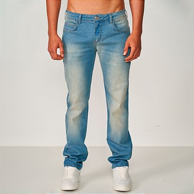 Calça Jeans Colcci Alex Slim Ve25 Azul Claro Masculino