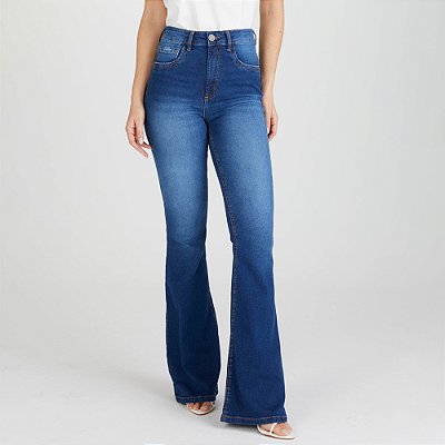 Calça Jeans Lança Perfume Minerva Sh Ve25 Azul Feminino