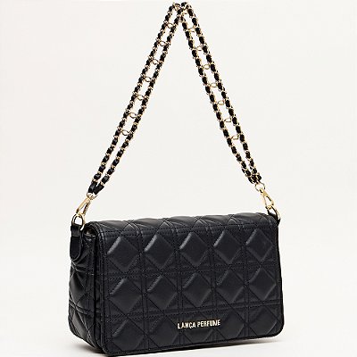 Bolsa Shoulder Lança Perfume Matelasse Ve25 Preto Feminino