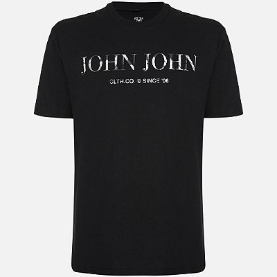 Camiseta John John Rg Clth Brand Ve25 Preto Masculino