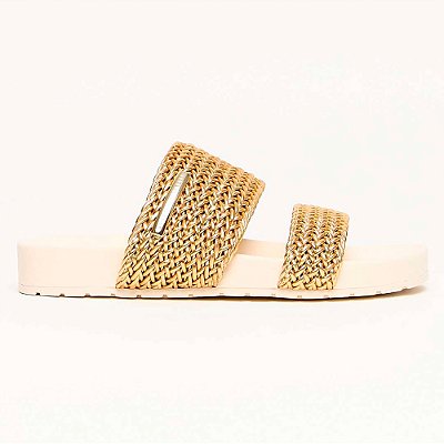 Sandália Slide Easy Lança Perfume Ve25 Off White Feminino