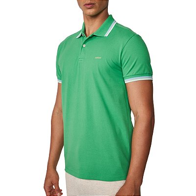 Camisa Polo Colcci 3 Lines Ve25 Verde Dille Masculino