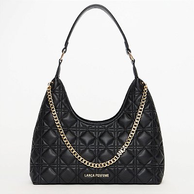 Bolsa Shoulder Lança Perfume Matelasse Ou25 Preto Feminino