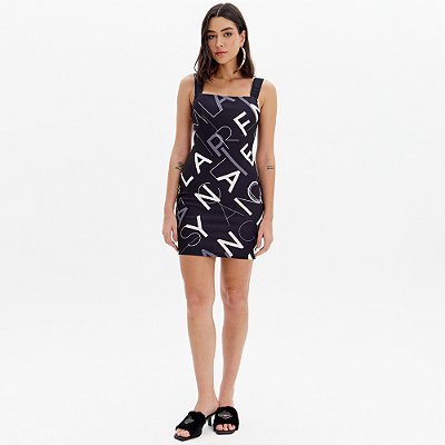 Vestido Midi Easy Lança Perfume Alças Ou25 Preto Feminino