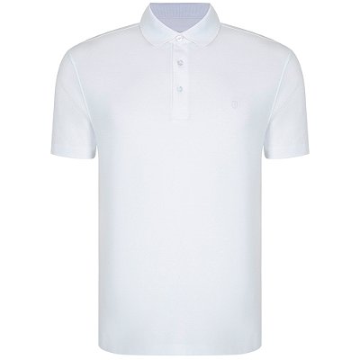 Camisa Polo Individual Pima Basic Slim Ou25 Branco Masculino